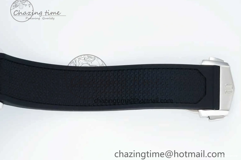 0314 ZipUp Speedmaster Racing Master SS HKF Best Edition Gray Black Dial on Black Rubber Strap A 7811